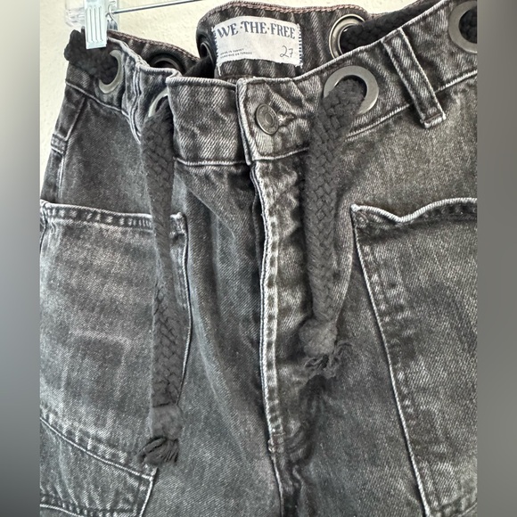 Free People moxie low slung pull on jean Nighthawk size 27 - Picture 8 of 13